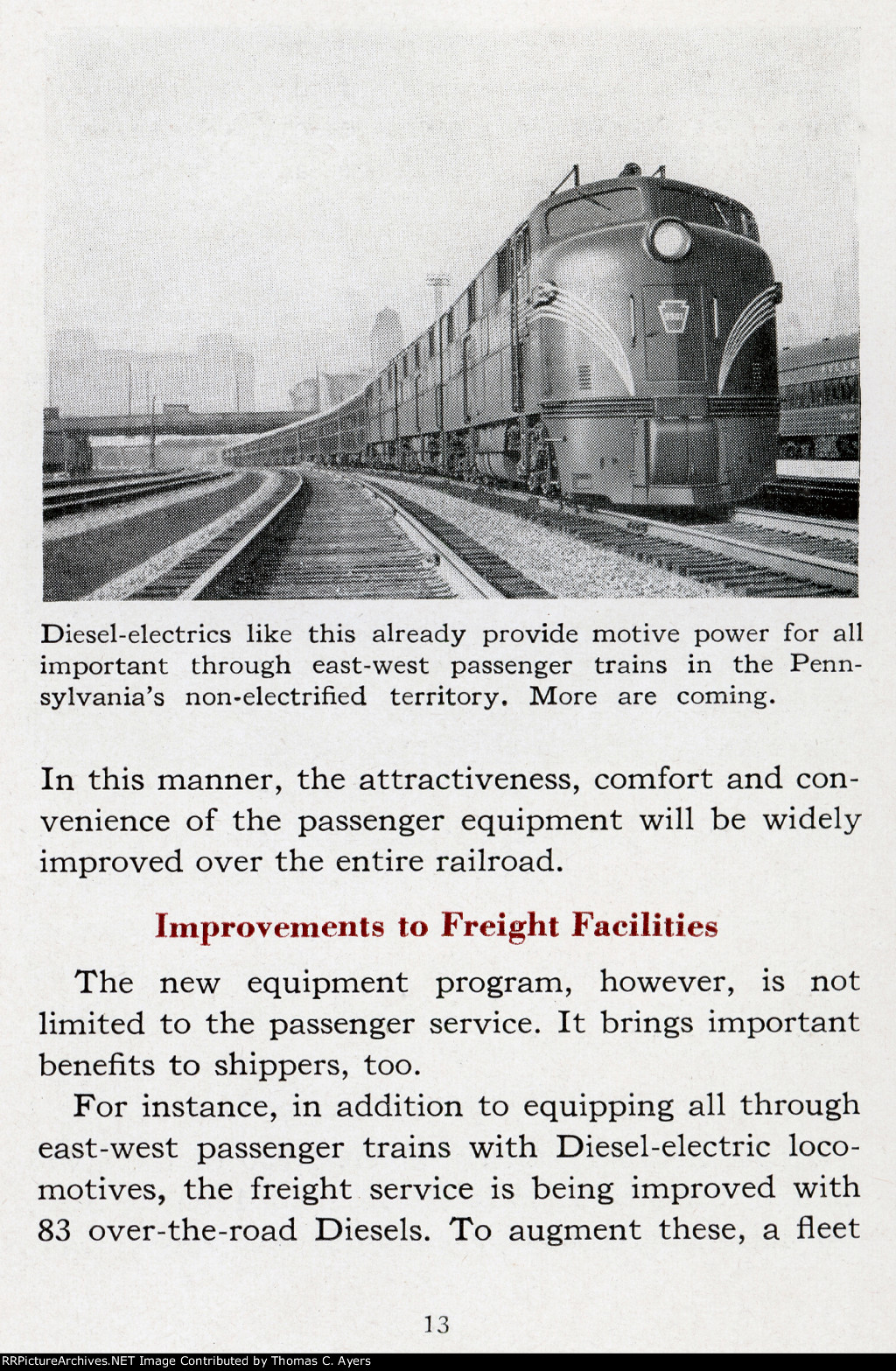 "Train Talks," Page 13, 1948